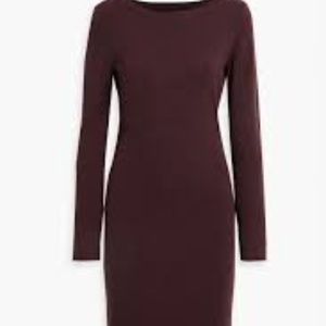 Burgundy Theory Boatneck Cashmere Dress